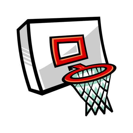 Basketball hoop vector icon illustrationのイラスト素材