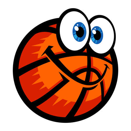 Cartoon basketballのイラスト素材