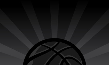 Vector basketball themed backgroundのイラスト素材