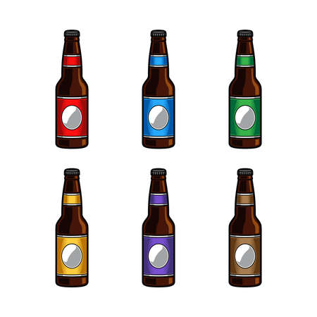 Beer bottle vector iconのイラスト素材