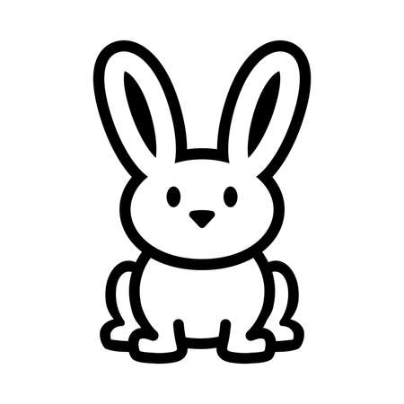 Cartoon bunny rabbit vectorのイラスト素材