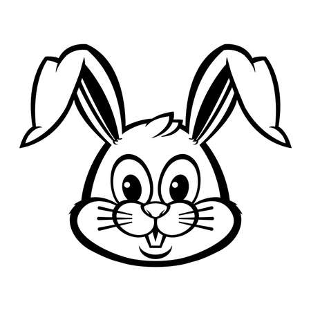 Cartoon bunny rabbit vectorのイラスト素材