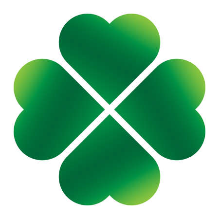 Lucky Irish clover leafのイラスト素材