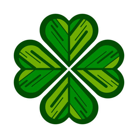 Lucky Irish clover leafのイラスト素材