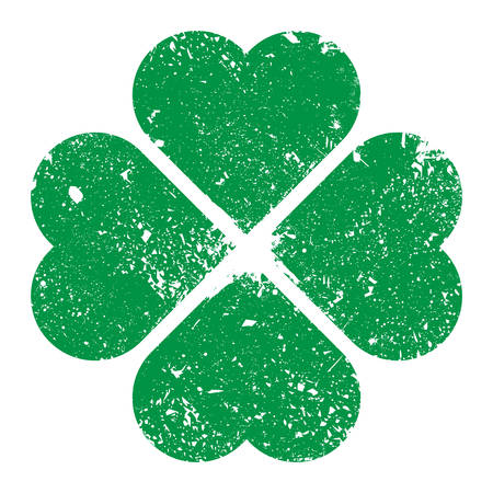 Lucky Irish clover leafのイラスト素材