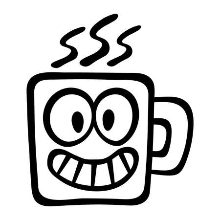 Coffee mug vector iconのイラスト素材