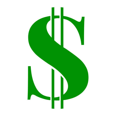 Dollar Sign Vector Iconのイラスト素材