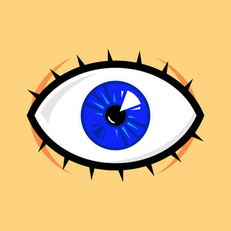 Eye Vector Iconのイラスト素材