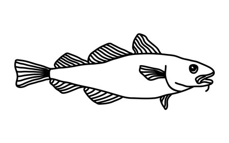 Fish cartoon vector icon