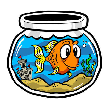 Fish cartoon vector iconのイラスト素材