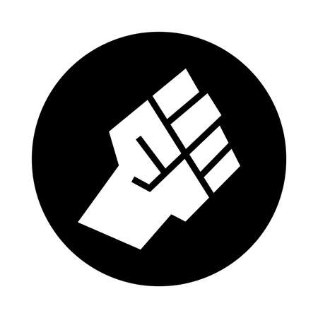Raised fist vector iconのイラスト素材