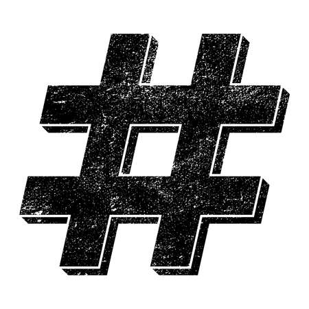Hashtag vector iconのイラスト素材