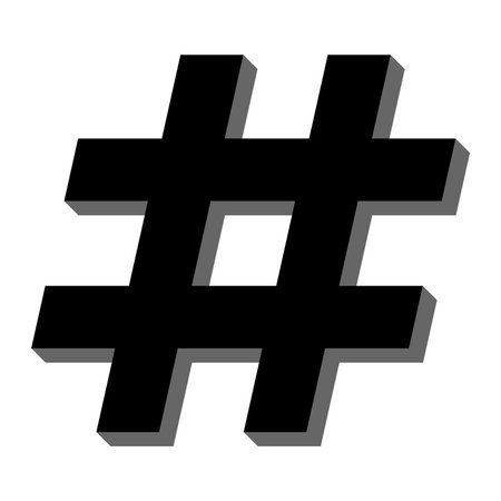 Hashtag vector iconのイラスト素材