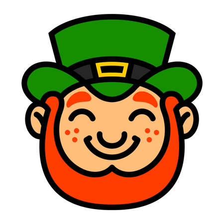 Leprechaun cartoon vector illustrationのイラスト素材
