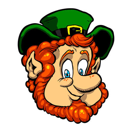 Leprechaun cartoon vector illustrationのイラスト素材
