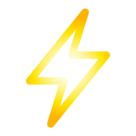 Lightning bolt vector iconのイラスト素材