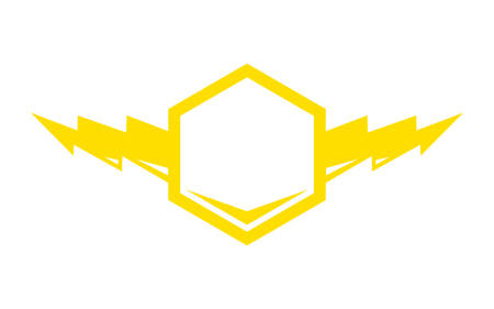 Lightning bolt vector iconのイラスト素材