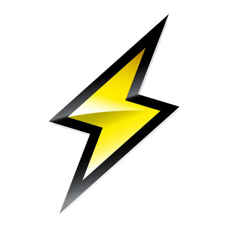 Lightning bolt vector iconのイラスト素材