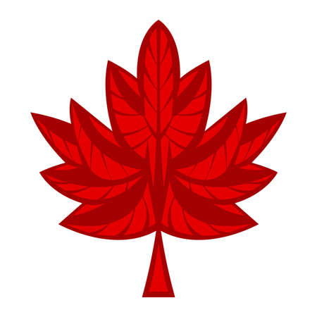 Maple Leaf Vector Iconのイラスト素材