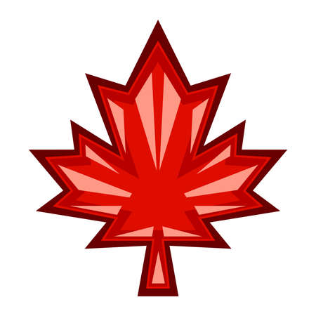 Maple Leaf Vector Iconのイラスト素材