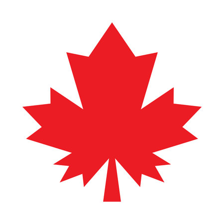Maple Leaf Vector Iconのイラスト素材
