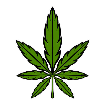 Marijuana Pot Weed Leaf Symbolのイラスト素材