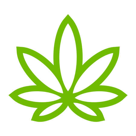 Marijuana Pot Weed Leaf Symbolのイラスト素材