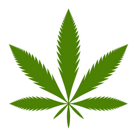 Marijuana Pot Weed Leaf Symbolのイラスト素材