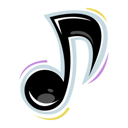 Music Note Vector Iconのイラスト素材