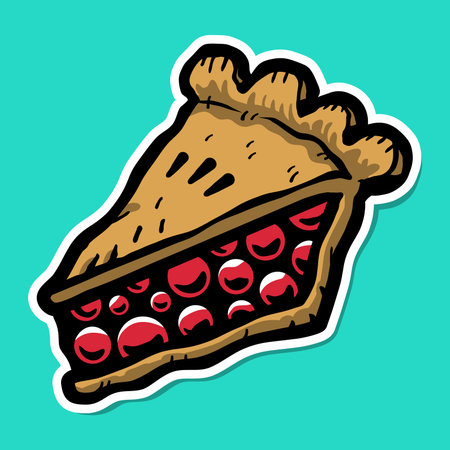 Pie Slice Vector Iconのイラスト素材