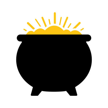 Pot of Gold Vector Iconのイラスト素材