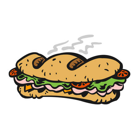 Sub sandwichのイラスト素材