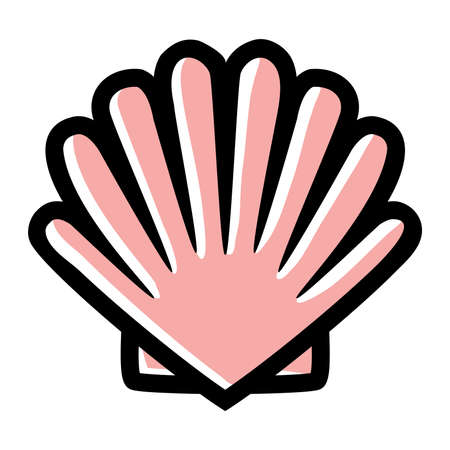 Seashell Vector Iconのイラスト素材