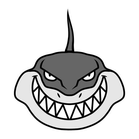 Shark vector illustrationのイラスト素材