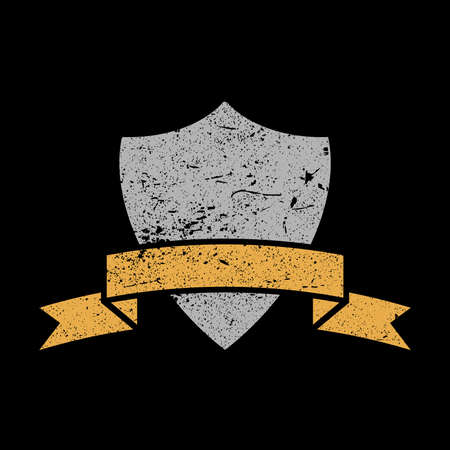 Shield banner crest vector iconのイラスト素材