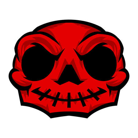 Skull Vector Iconのイラスト素材