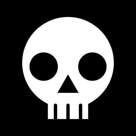 Skull Vector Iconのイラスト素材