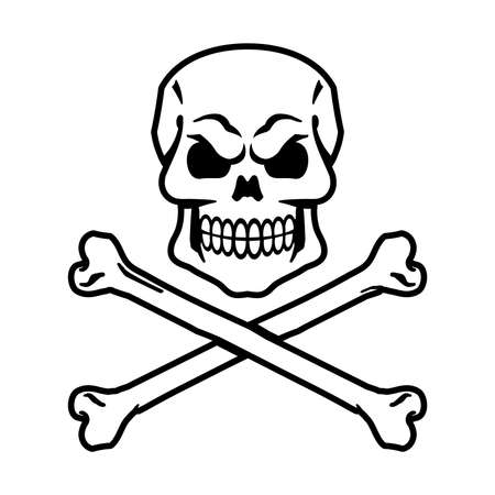 Skull Vector Iconのイラスト素材