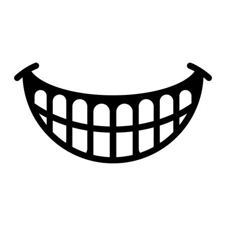 Big Cartoon Smile Vectorのイラスト素材