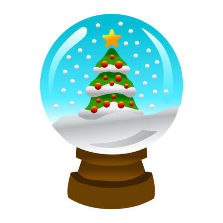 Snowglobe vector iconのイラスト素材