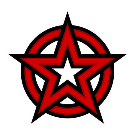 Star circle vector iconのイラスト素材