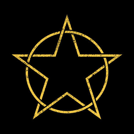 Star circle vector iconのイラスト素材