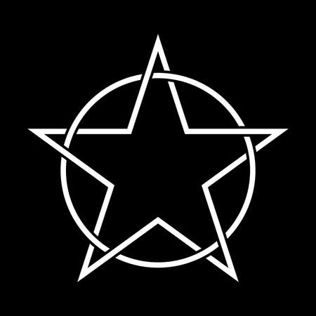 Star circle vector iconのイラスト素材