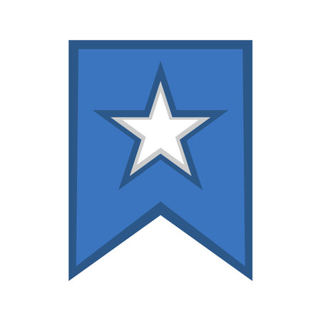 Star Banner Vector Iconのイラスト素材