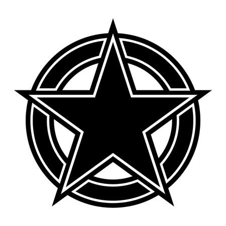 Star circle vector iconのイラスト素材