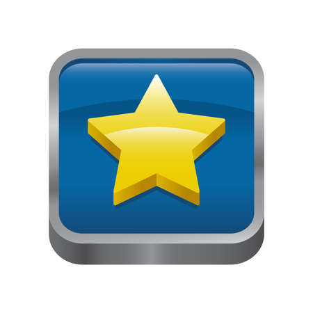 Star Button App Vector Iconのイラスト素材