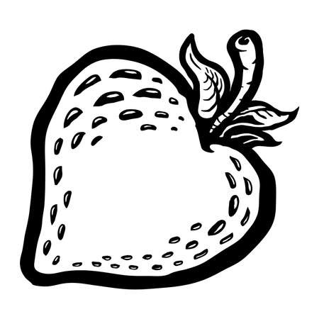 Strawberry vector iconのイラスト素材