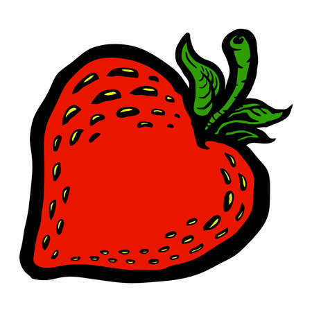 Strawberry vector iconのイラスト素材