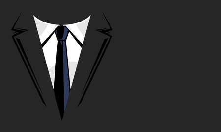 Suit and tie vectorのイラスト素材
