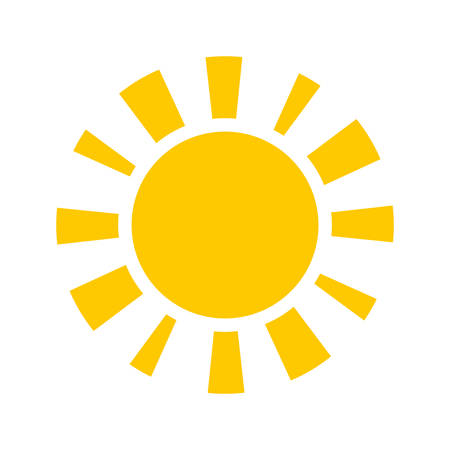 Sun Vector Iconのイラスト素材